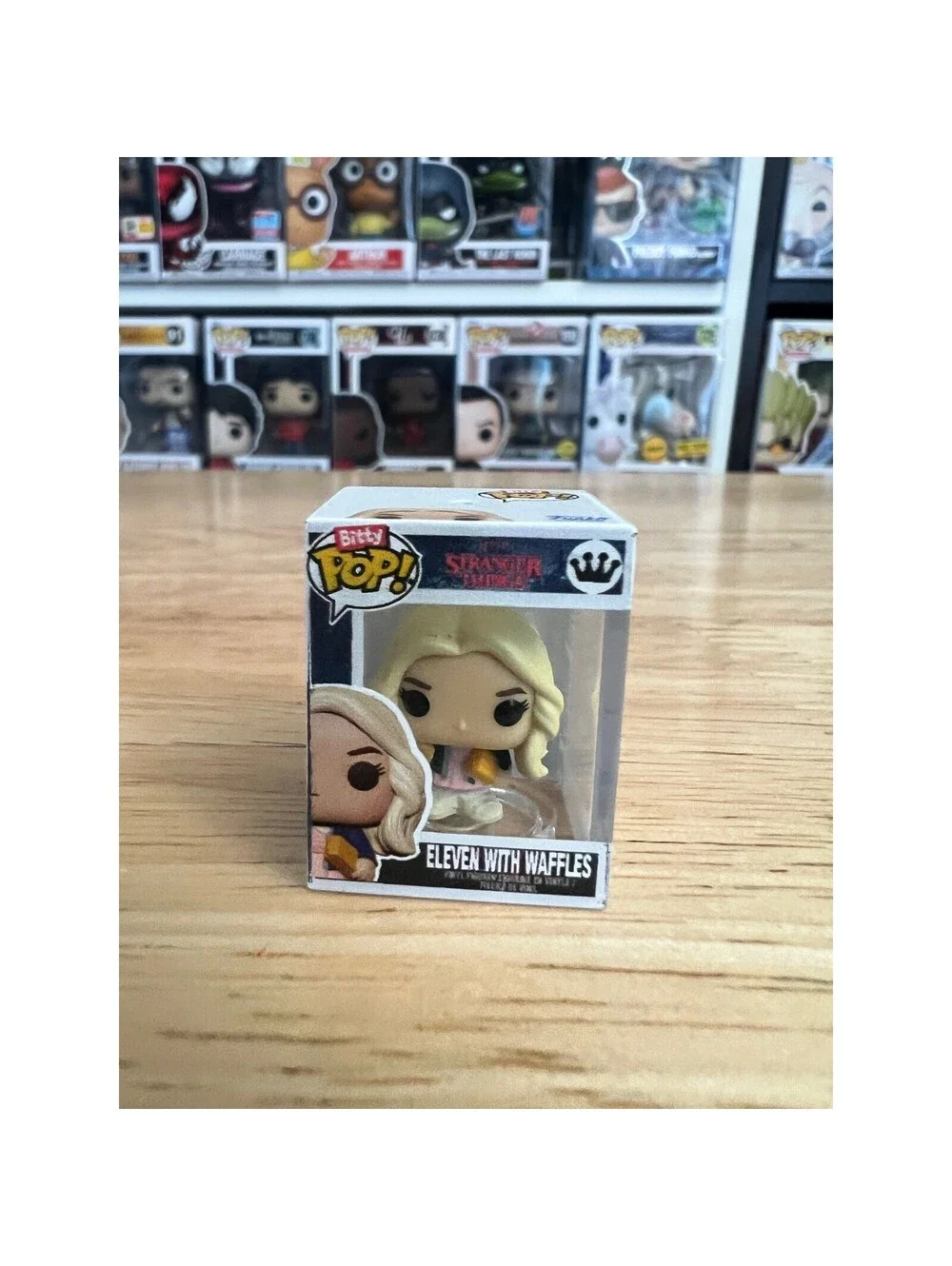 RARE CHASE BITTY Eleven w/ Waffles & Wig Stranger Things 1-Inch Funko Pop #421